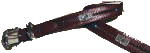 Brown Ladies Belt with Square Ab Crystal Conchos with a Blue Turquoise spot accentby SSM� Belts